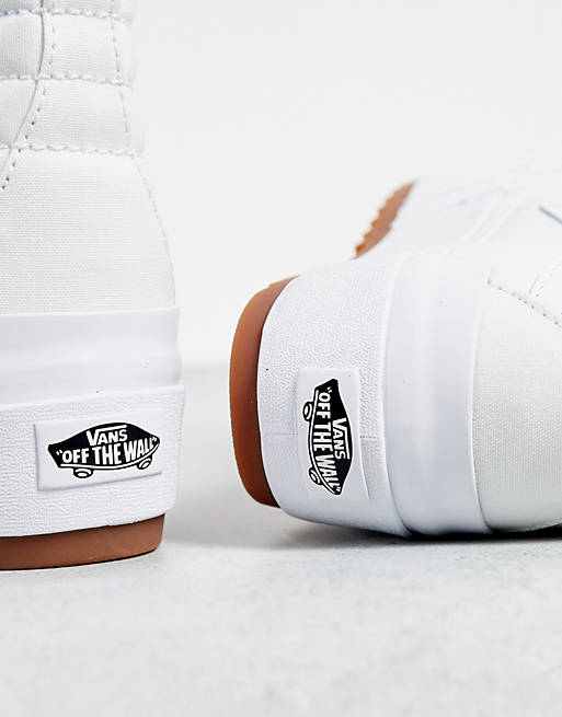 Vans - UA SK8-Hi - Sneakers alte in tela bianca شوز ٣٥٠