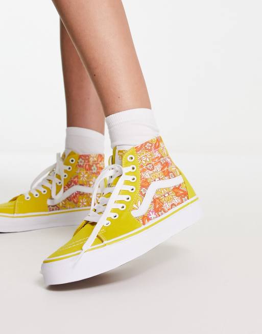 Vans mid tops womens on sale yellow