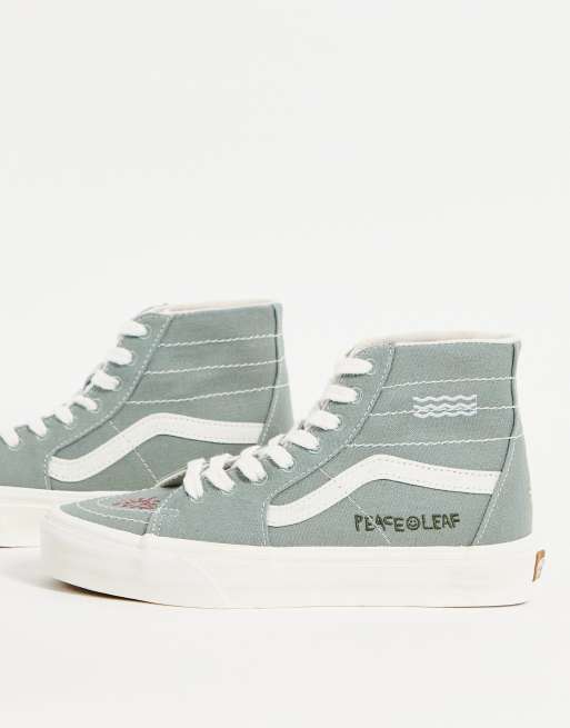 Vans UA SK8-Hi Tapered Theory sneakers in green 