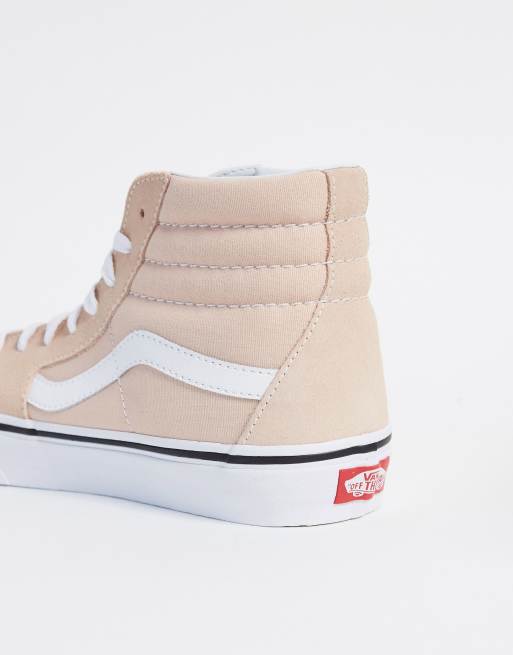 Vans sk8 hi frappe true outlet white