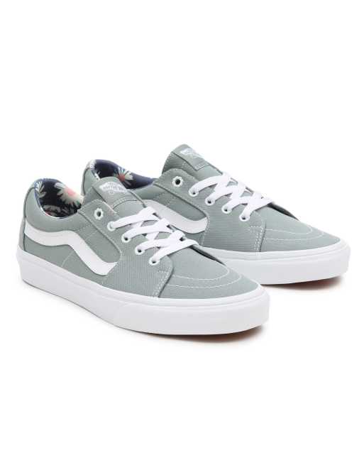 Blue and sale gray vans shoes