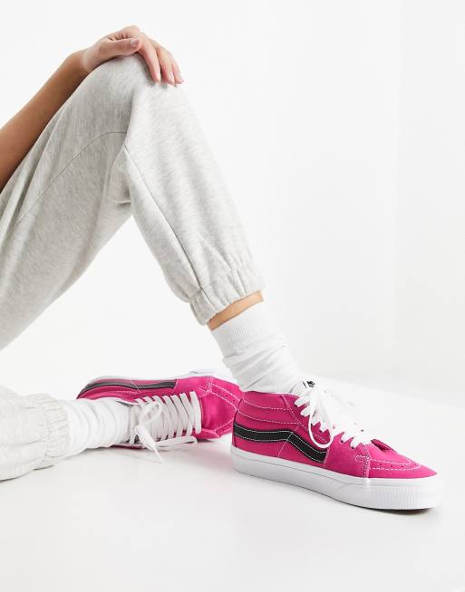 Vans ua sk8 mid trainers in pink