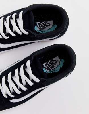 vans uc cruze trainers in black