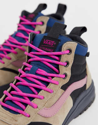 vans ultrarange trainers in colour block