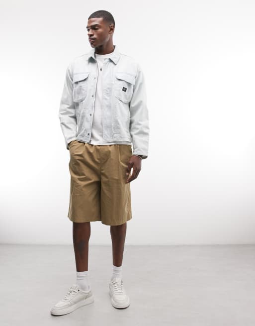 Vans - Umber - Gestreept denim jack in lichtblauw, 2 van 5