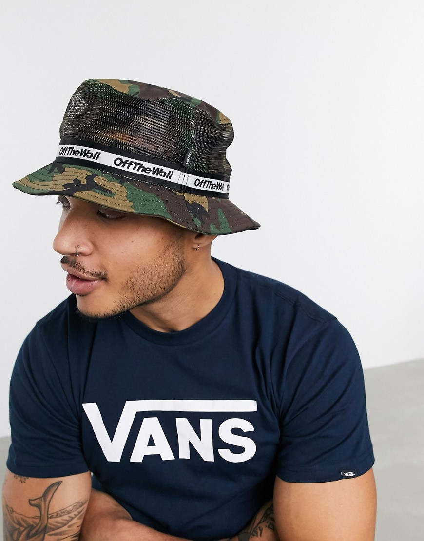 Vans - Undertone - Cappello da pescatore classico mimetico/nero-Verde