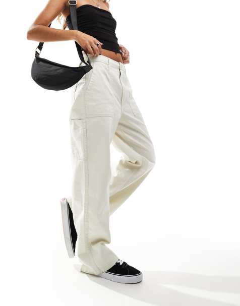 Vans - Union - Pantaloni comodi color crema - view 1