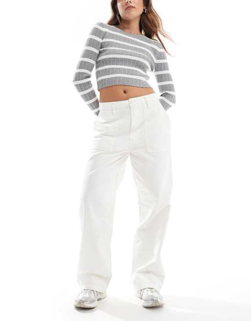 Vans - Union - Pantaloni vestibilità comoda color marshmallow