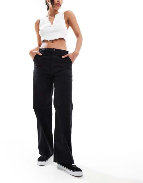 Vans union relaxed carpenter trousers in black - view 1