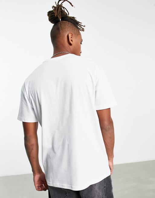 Vans unisex center drop t-shirt in white | ASOS