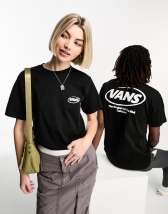 Vans unisex mountain back print t-shirt in off white | ASOS