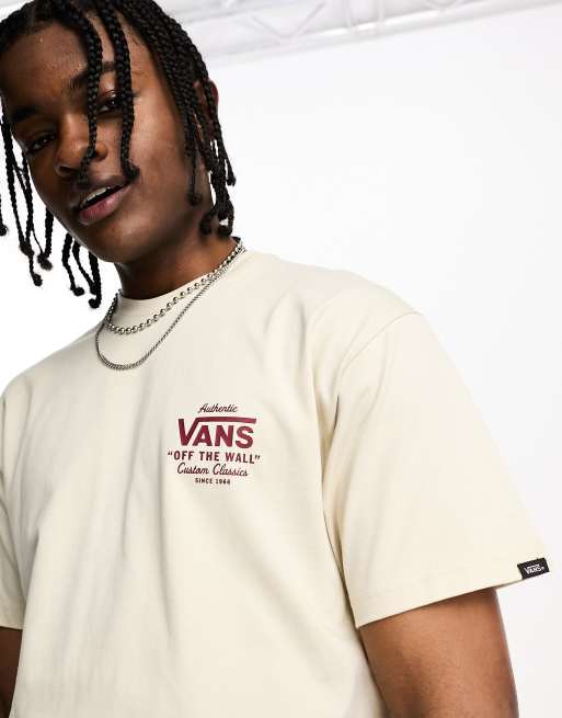 Vans beige shop t shirt