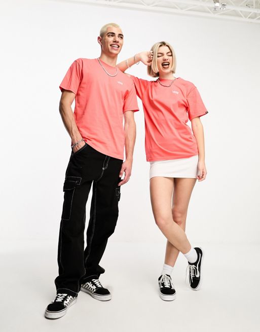 Vans Small Logo t-shirt in coral
