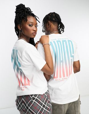 Vans unisex stretched back print t-shirt in white - ASOS Price Checker