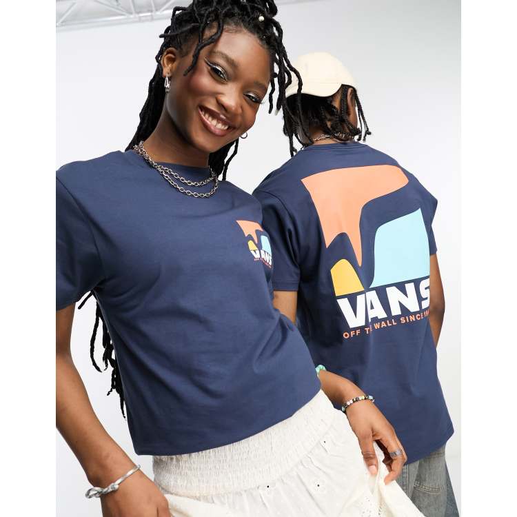 Vans t shop shirt womens navy