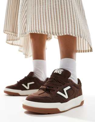 Vans Upland chunky suede sneakers in dark brown ASOS