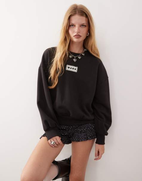 Vans – Upworn Retro – Sweatshirt in Schwarz mit Rundhalsausschnitt - view 1