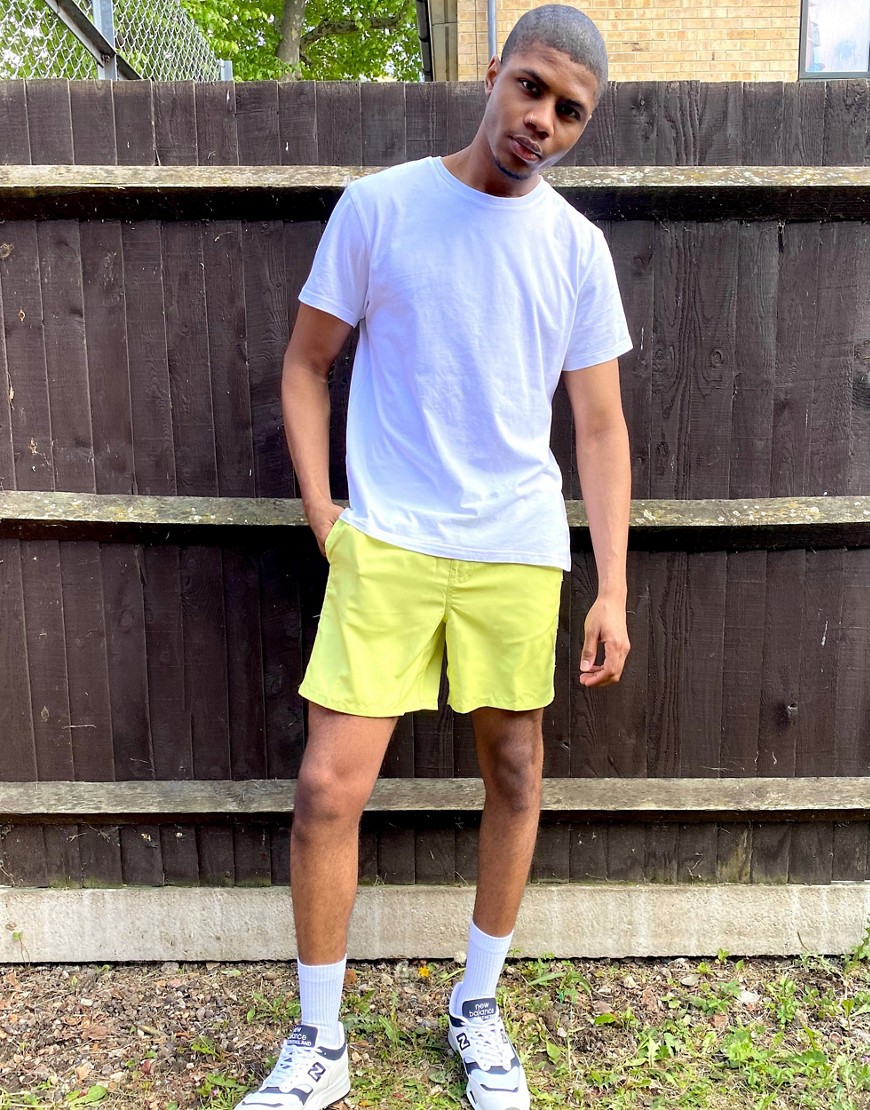 Vans V Panel volley shorts in sunny lime-Green