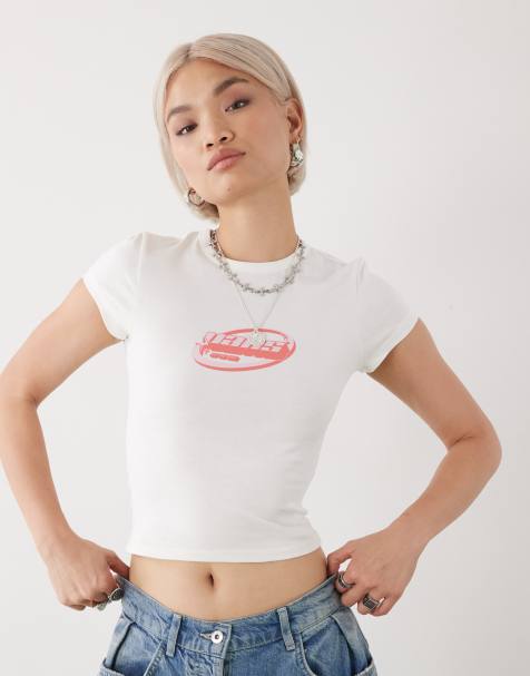 Vans – V2K Cameron – T-Shirt in Marshmallow-Weiß - view 1
