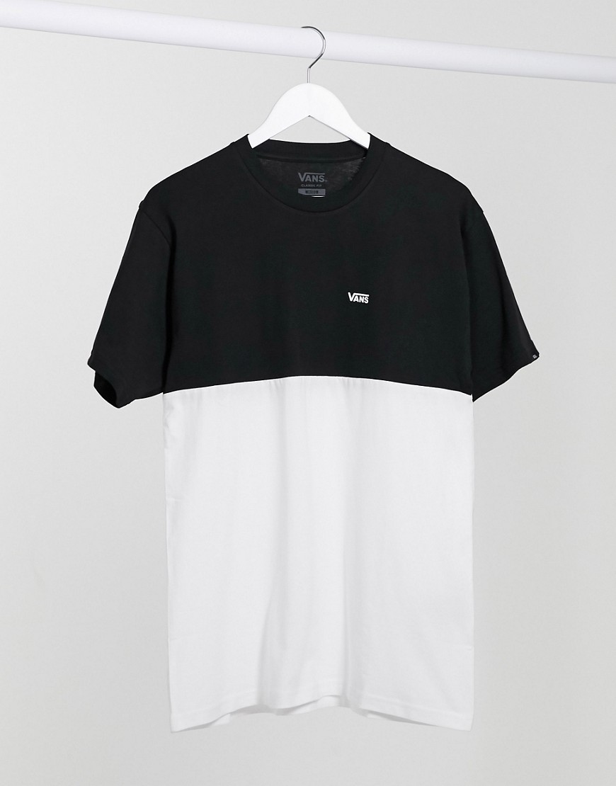 Vans - VA3CZDYB2 - T-shirt nera colourblock-Nero