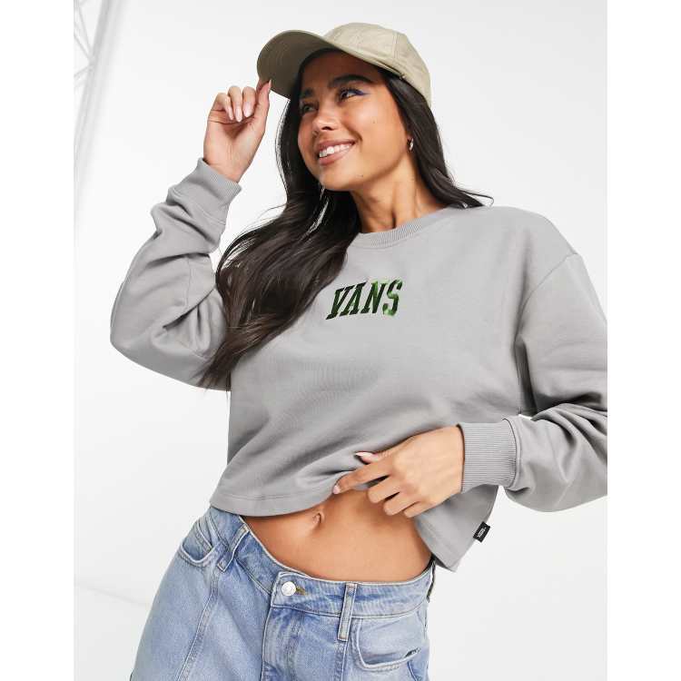 Vans cropped clearance raw cut hoodie