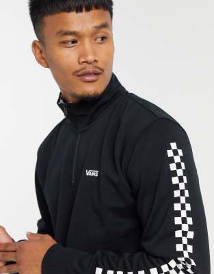 vans overhead checkerboard sleeve hoodie