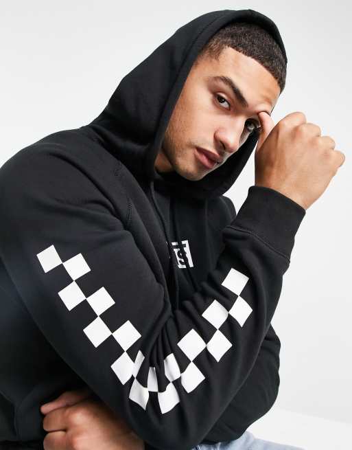 Vans black 2025 checkered hoodie