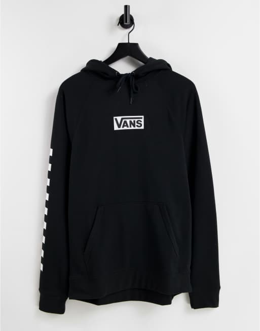 Vans black best sale checkerboard hoodie