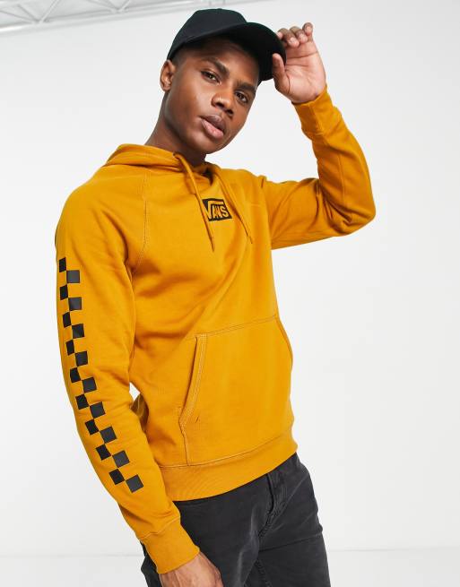 Yellow vans deals checkered hoodie