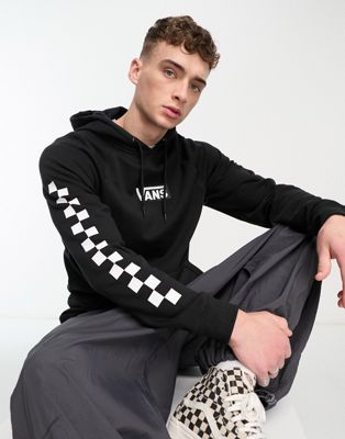 Vans versa standard hoodie with central logo in black