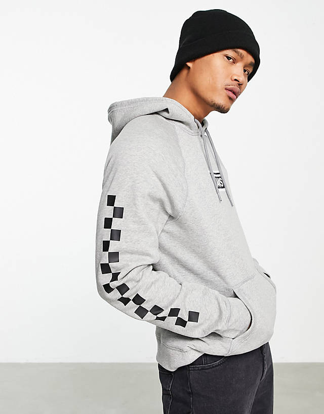 Vans - versa standard hoodie with central logo in grey