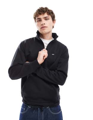 Vans Versa standard left chest logo qrter zip fleece in black  - ASOS Price Checker