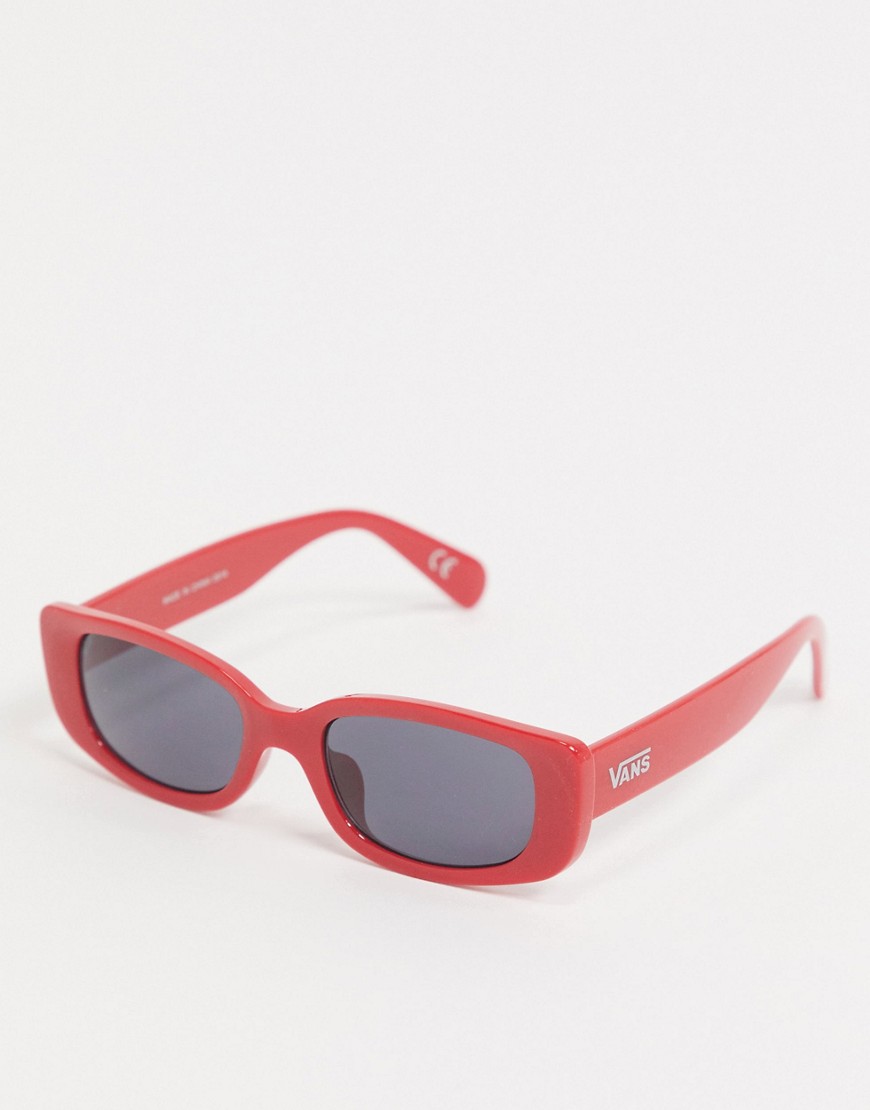 Vans - Vierkante zonnebril in rood