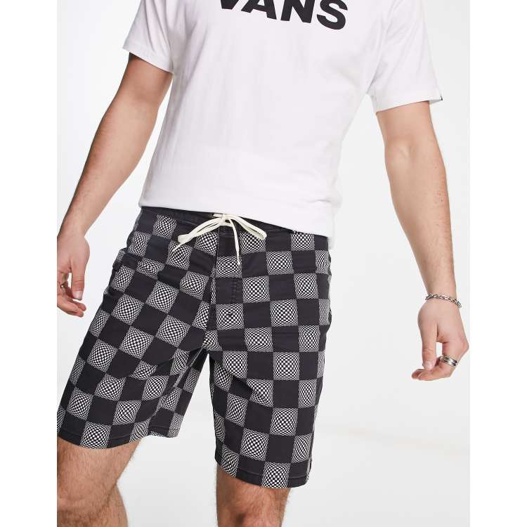 Black and white checkered shorts mens new arrivals