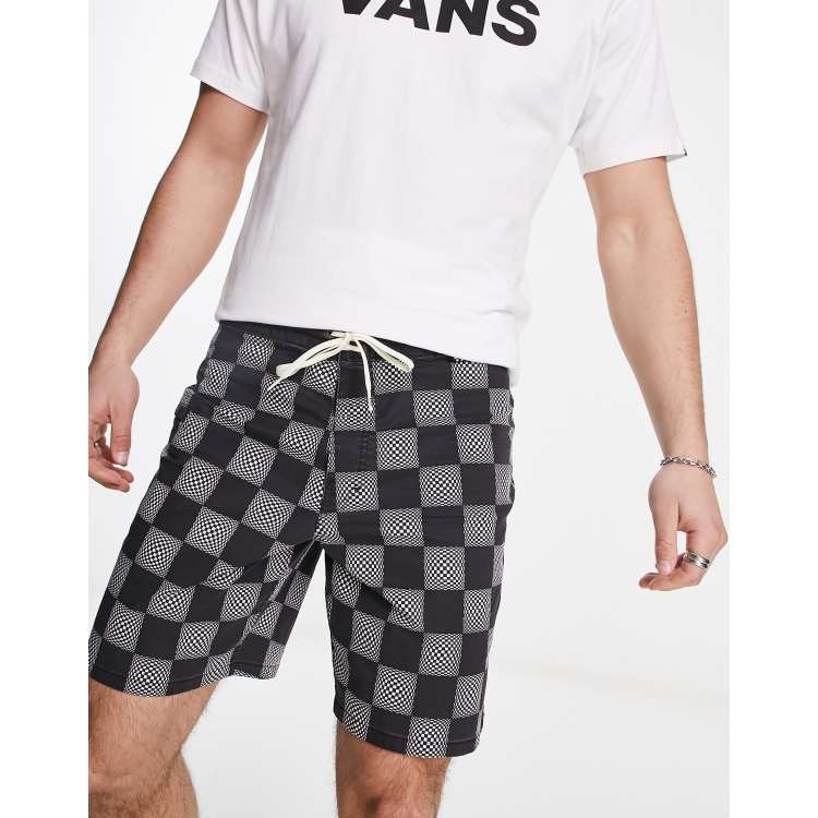 Vans legging shorts in black & white checkerboard - part of a set, ASOS