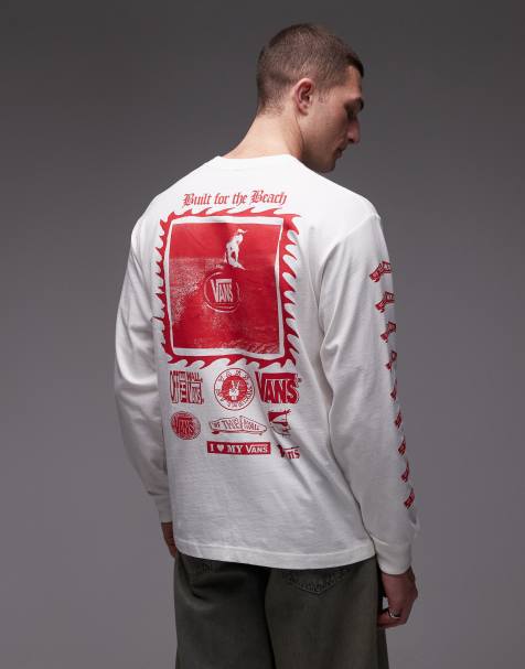 Vans – Vit t-shirt med långa ärmar och 'I Need My'-tryck - view 1