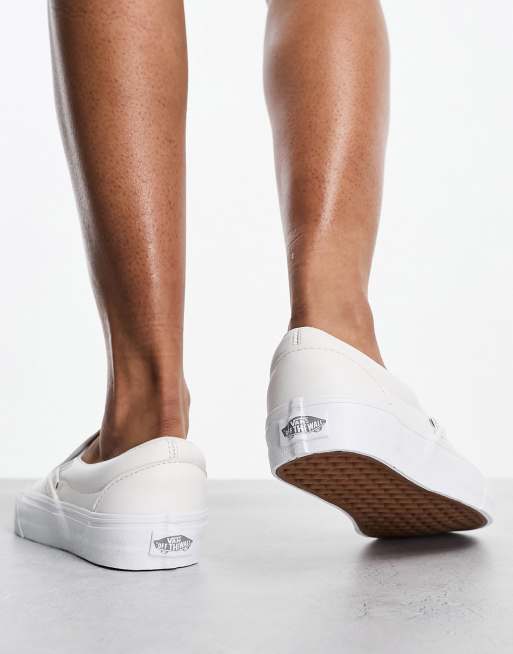 Vans senza lacci bianche hotsell