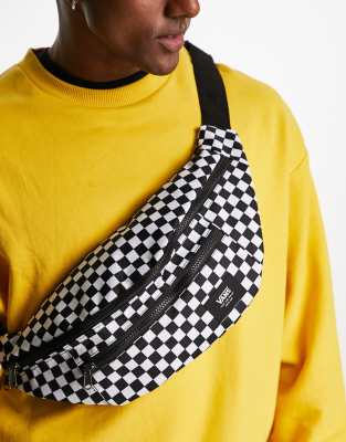 Vans Ward crossbody bag in checkerboard-Black