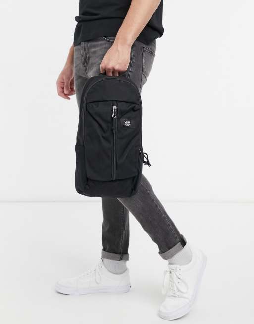 Vans Warp sling backpack in black