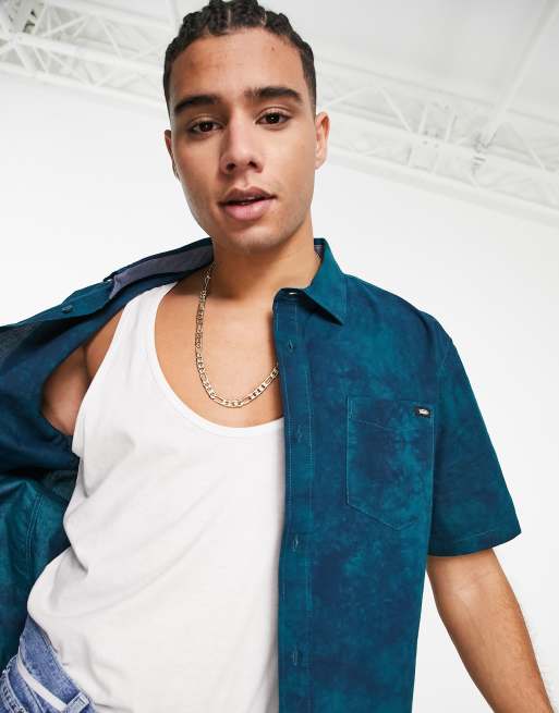 Vans Weddington - Kortærmet skjorte i blåkoral batikfarve