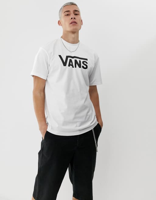 Vans – Weißes T-Shirt mit klassischem Logo