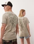 [Vans] Vans Wellness back print t-shirt in grey - Exclusive to ASOS L GREY