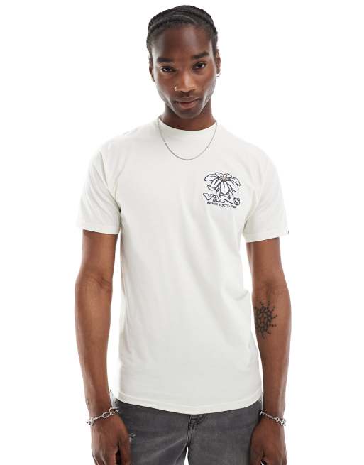 Vans - What's Inside - T-shirt bianco sporco con stampa floreale sulla schiena, 4 di 4
