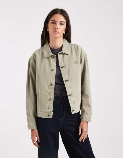 Vans Womens pomona station jacket in soft sage