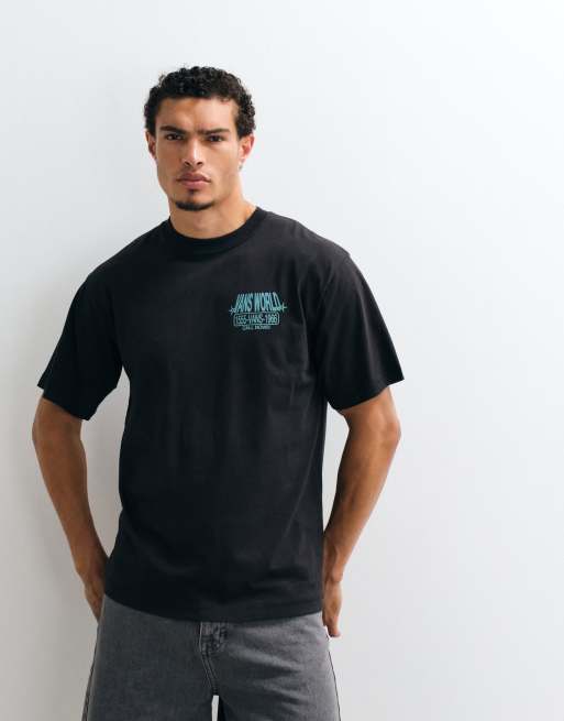 Vans - World Intl - T-shirt nera con stampa sul retro, 4 di 5