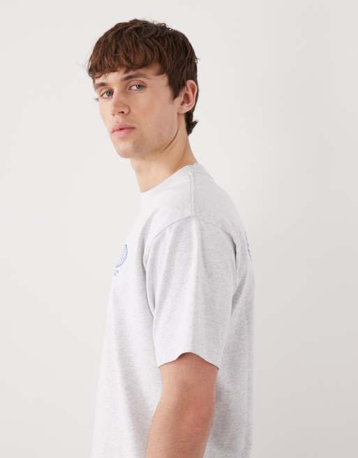 Vans - World Tour - Losvallend T-shirt in gemêleerd lichtgrijs, 4 van 5