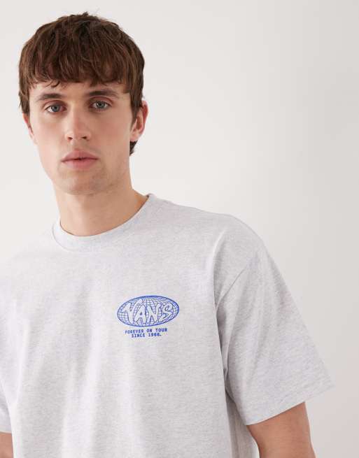 Vans - World Tour - Losvallend T-shirt in gemêleerd lichtgrijs, 5 van 5