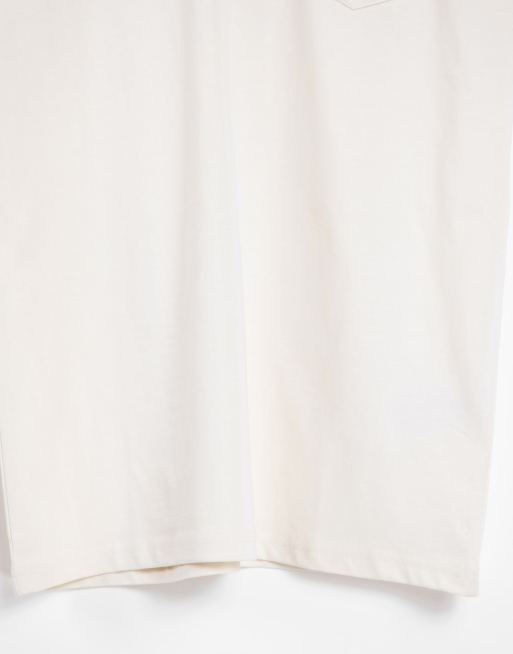 Vans - Woven Patch - Cremefarvet T-shirt med lomme, 4 af 4