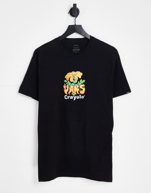 Vans x Crayola – Hot Flowers – Czarny T-shirt