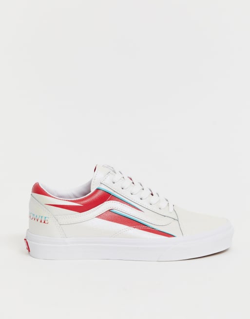 Vans X David Bowie Old Skool white sneakers